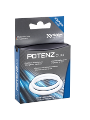 JOYDIVISION POTENZDUO ANILLOS PARA PENE BLANCO M