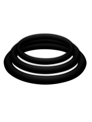 JOYDIVISION POTENZDUO PLUS PACK 3 ANILLOS PARA PENE NEGRO S M L