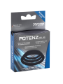 JOYDIVISION POTENZDUO PLUS PACK 3 ANILLOS PARA PENE NEGRO S M L