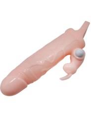 BAILE BRAVE MAN FUNDA PENE CON RABBIT VIBRADOR 165 CM NATURAL