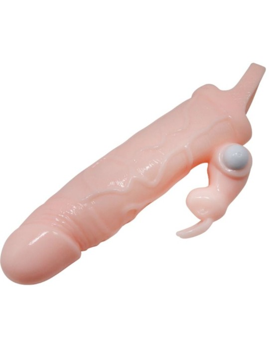 BAILE BRAVE MAN FUNDA PENE CON RABBIT VIBRADOR 165 CM NATURAL