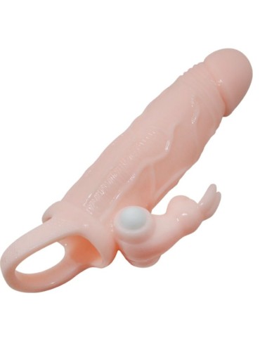 BAILE BRAVE MAN FUNDA PENE CON RABBIT VIBRADOR 165 CM NATURAL