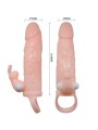 BAILE BRAVE MAN FUNDA PENE CON RABBIT VIBRADOR 165 CM NATURAL