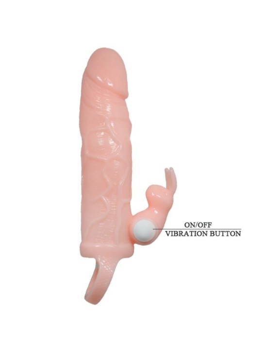 BAILE BRAVE MAN FUNDA PENE CON RABBIT VIBRADOR 165 CM NATURAL
