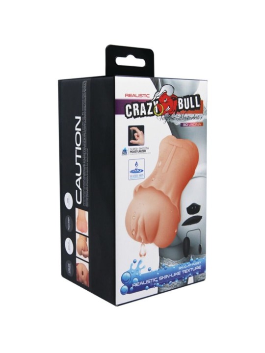 CRAZY BULL MASTURBADOR WATER SKIN VAGINA CON BALA VIBRADORA 2