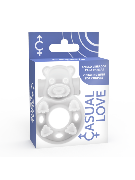 CASUAL LOVE 26 ANILLO VIBRADOR CONEJITO TRANSPARENTE