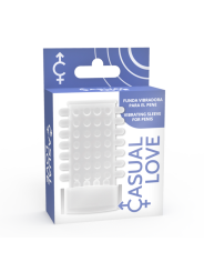 CASUAL LOVE RING FUNDA PENE VIBRADOR TRANSPARENTE