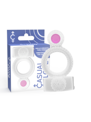 CASUAL LOVE RING DOUBLE PLEASURE ANILLO TRANSPARENTE