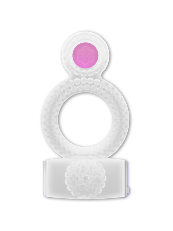 CASUAL LOVE RING DOUBLE PLEASURE ANILLO TRANSPARENTE