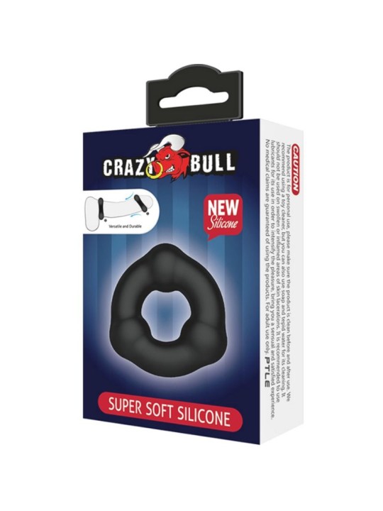 CRAZY BULL ANILLO SILICONA SUPER SUAVE CON NODULOS