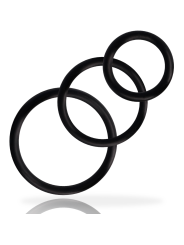 ADDICTED TOYS SET ANILLOS PENE NEGRO