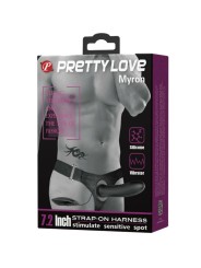 PRETTY LOVE MYRON STRAP ON CON VIBRACION Y DILDO HUECO