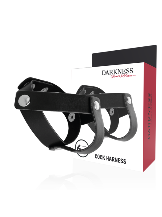 DARKNESS ANILLO DE PIEL PARA PENE Y TESTICULOS
