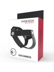 DARKNESS ANILLO DE PIEL PARA PENE Y TESTICULOS