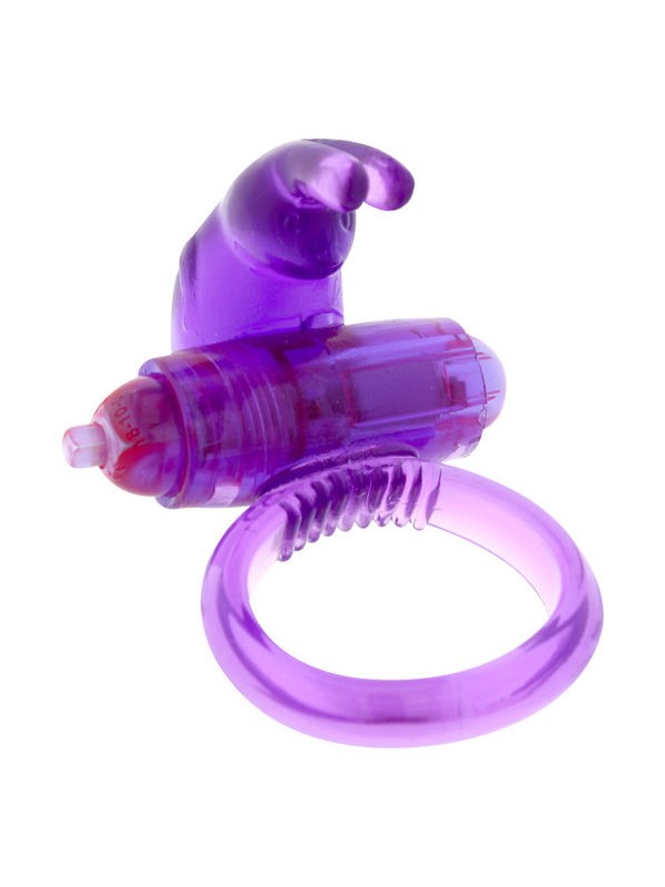 SEVEN CREATIONS ANILLO VIBRADOR DE SILICONA LILA