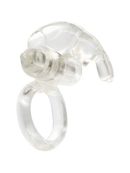 SEVEN CREATIONS ANILLO VIBRADOR DE SILICONA TRANSPARENTE