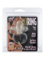 SEVEN CREATIONS ANILLO VIBRADOR DE SILICONA TRANSPARENTE