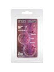 SEVEN CREATIONS JUEGO TRES ANILLOS PENE ROSA