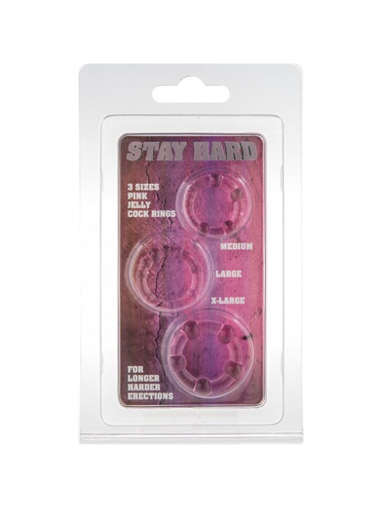 SEVEN CREATIONS JUEGO TRES ANILLOS PENE ROSA