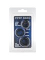 SEVEN CREATIONS JUEGO TRES ANILLOS PENE NEGRO