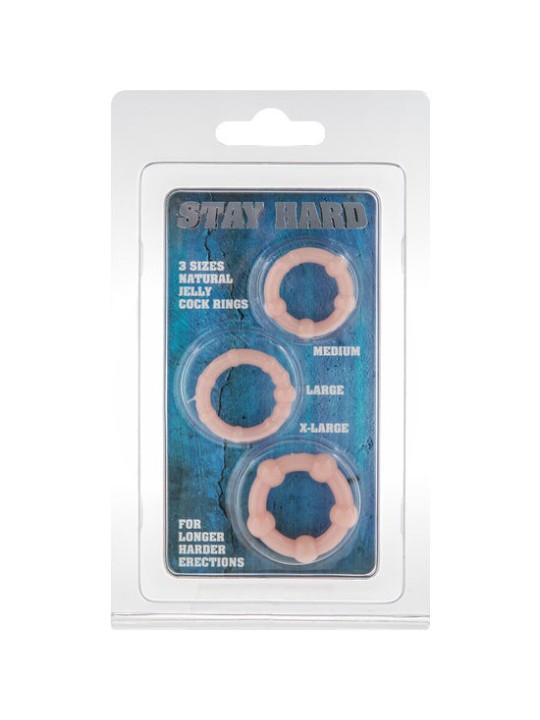 SEVEN CREATIONS JUEGO TRES ANILLOS PENE SKIN