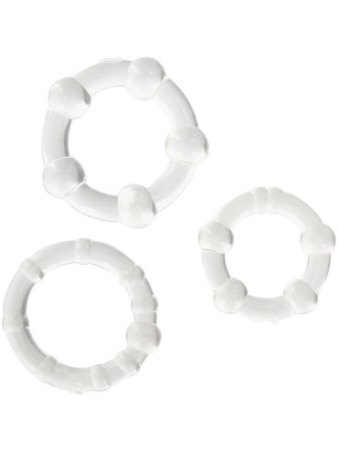 SEVEN CREATIONS JUEGO TRES ANILLOS PENE TRANSPARENTE