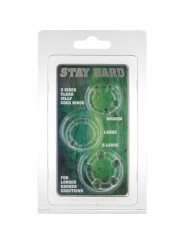 SEVEN CREATIONS JUEGO TRES ANILLOS PENE TRANSPARENTE