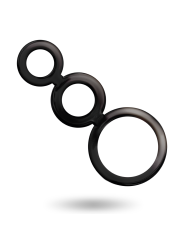 ADDICTED TOYS SET ANILLOS PENE Y TESTICULOS AHUMADO