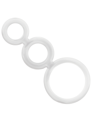 ADDICTED TOYS SET ANILLOS PENE Y TESTICULOS CLEAR