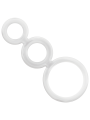 ADDICTED TOYS SET ANILLOS PENE Y TESTICULOS CLEAR