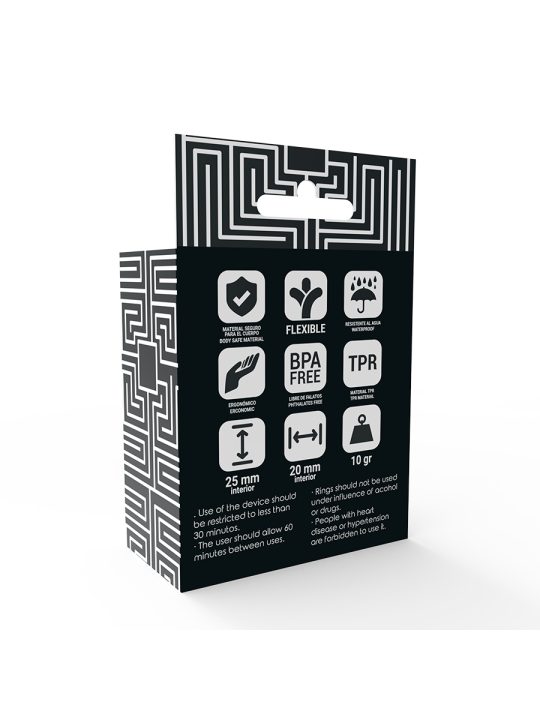 ADDICTED TOYS SET 3 ANILLOS PENE NEGRO