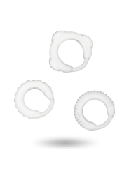 ADDICTED TOYS SET 3 ANILLOS PENE CLEAR