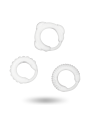 ADDICTED TOYS SET 3 ANILLOS PENE CLEAR