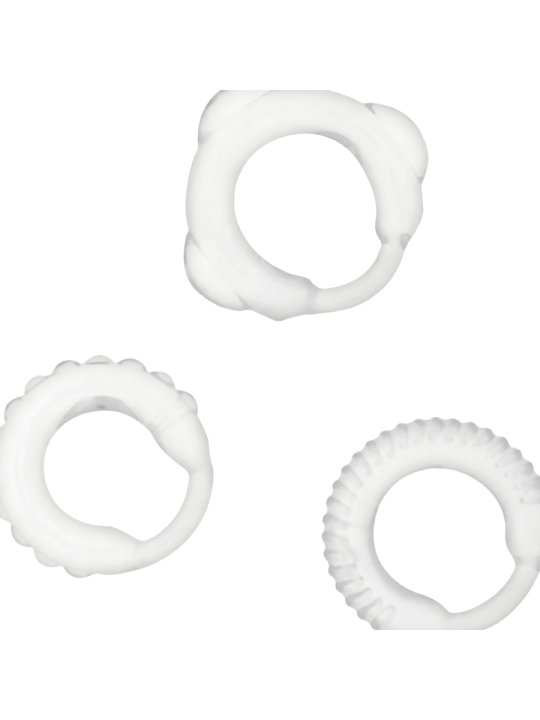 ADDICTED TOYS SET 3 ANILLOS PENE CLEAR