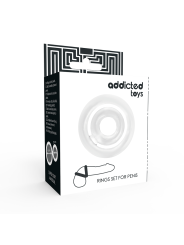 ADDICTED TOYS POTENZ SET ANILLOS PENE CLEAR