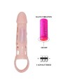 BAILE FUNDA EXTENSORA PENE CON VIBRACION Y STRAP NATURAL 135 CM