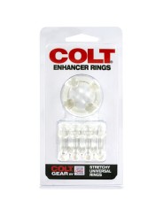 CALEXOTICS COLT ENHANCER RINGS ANILLOS PARA EL PENE TRANSPARENTES