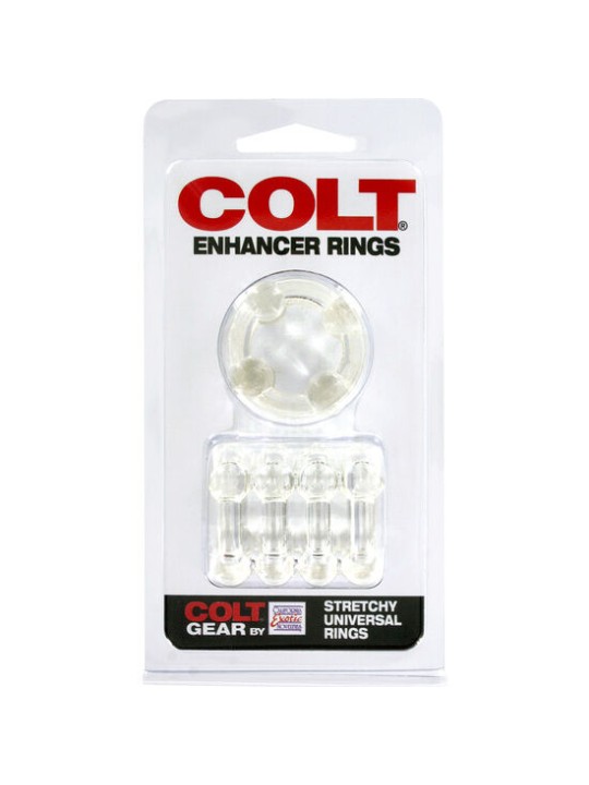 CALEXOTICS COLT ENHANCER RINGS ANILLOS PARA EL PENE TRANSPARENTES
