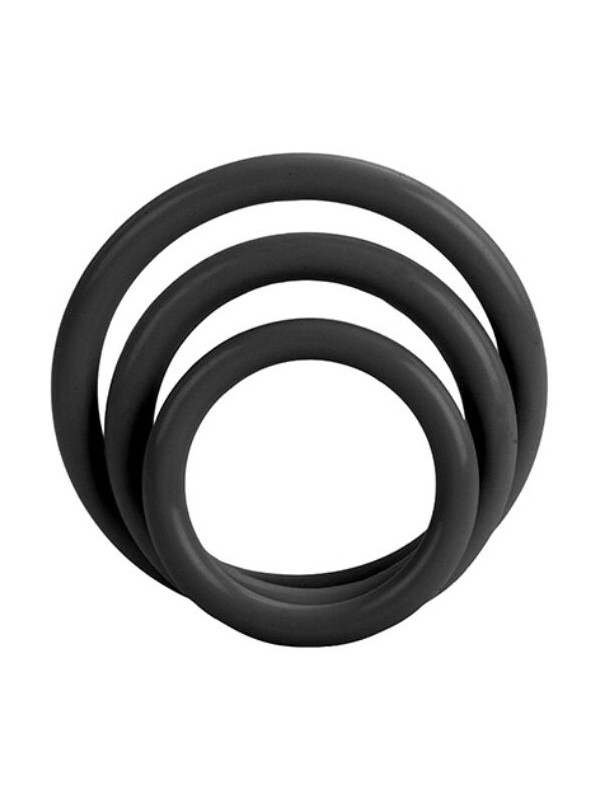 CALEXOTICS SET TRES ANILLAS NEGRO ERECCION