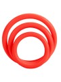 CALEXOTICS SET TRES ANILLAS ERECCION ROJO