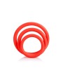 CALEXOTICS SET TRES ANILLAS ERECCION ROJO