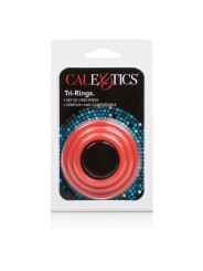 CALEXOTICS SET TRES ANILLAS ERECCION ROJO