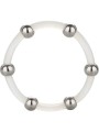 CALEXOTICS ANILLO DE SILICONA CON CUENTAS DE ACERO TALLA XL
