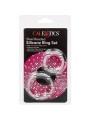 CALEXOTICS KIT DE 2 UDS ANILLO DE SILICONA CON CUENTAS DE ACERO