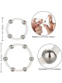 CALEXOTICS KIT DE 2 UDS ANILLO DE SILICONA CON CUENTAS DE ACERO