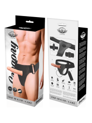 HARNESS ATTRACTION ARNES HUECO GREGORY CON VIBRADOR 165 CM O 43 CM