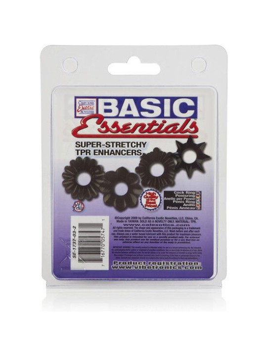 CALEXOTICS BASIC SET 4 ANILLAS PENE TPR