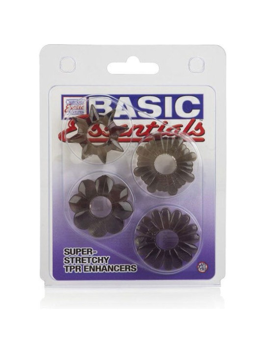 CALEXOTICS BASIC SET 4 ANILLAS PENE TPR