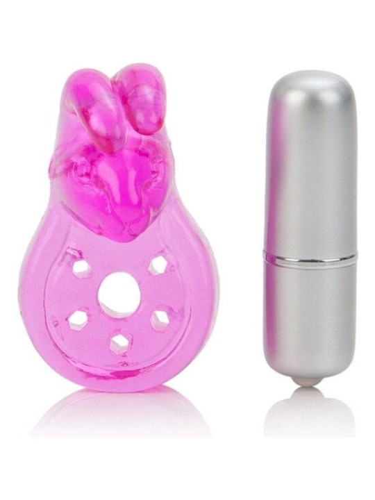 CALEXOTICS MICRO VIBE AROUSER BUNNY ANILLO VIBRADOR ROSA