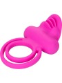 CALEXOTICS DUAL CLIT FLICKER ENHANCER DOBLE ANILLO VIBRADOR DE SILICONA ROSA